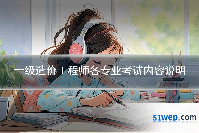 一级造价工程师各专业考试内容说明