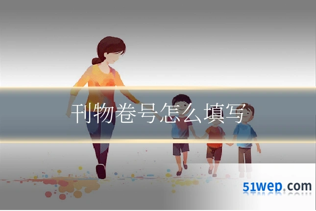刊物卷号怎么填写