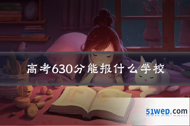 高考630分能报什么学校