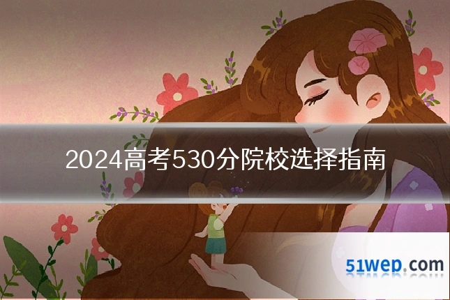 2024高考530分院校选择指南
