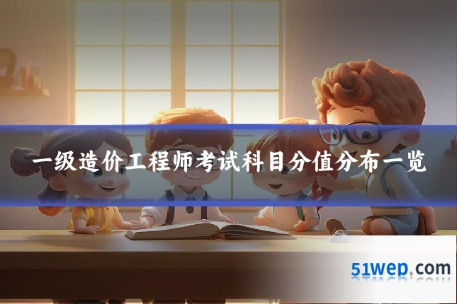 一级造价工程师考试科目分值分布一览