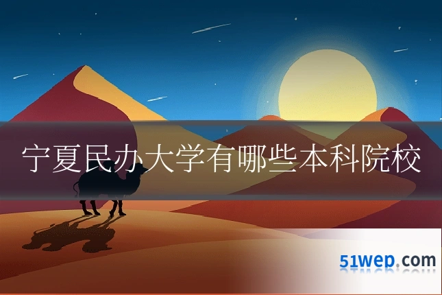 宁夏民办大学有哪些本科院校