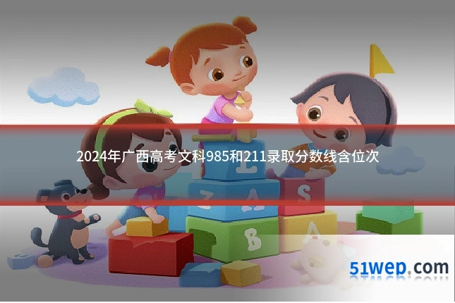 2024年广西高考文科985和211录取分数线含位次