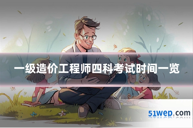一级造价工程师四科考试时间一览