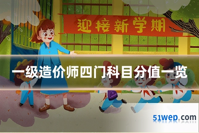 一级造价师四门科目分值一览