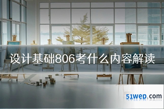 设计基础806考什么内容解读