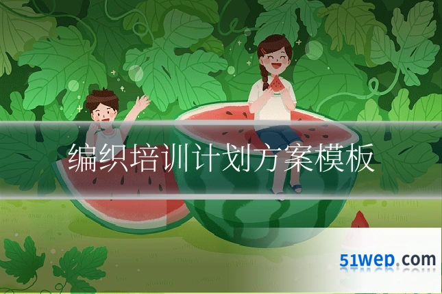 编织培训计划方案模板