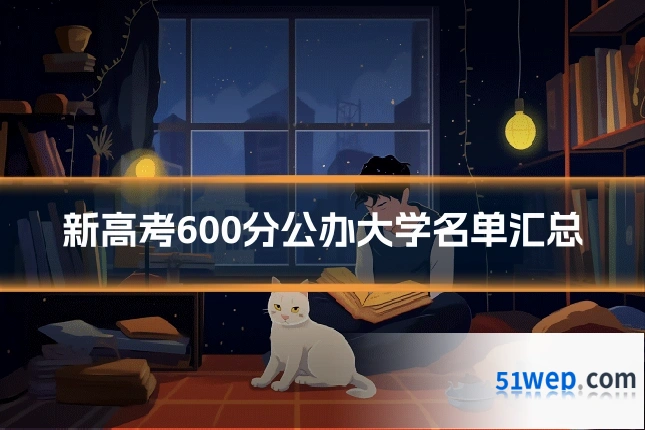 新高考600分公办大学名单汇总