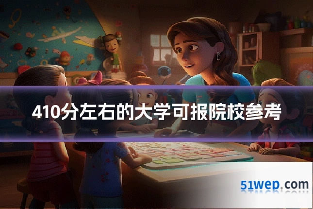 410分左右的大学可报院校参考