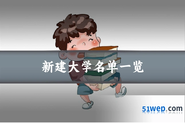 新建大学名单一览