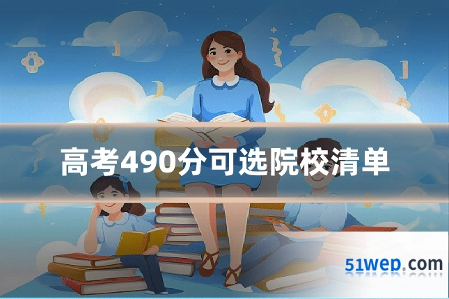 高考490分可选院校清单