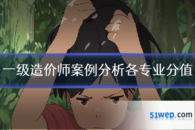 一级造价师案例分析各专业分值