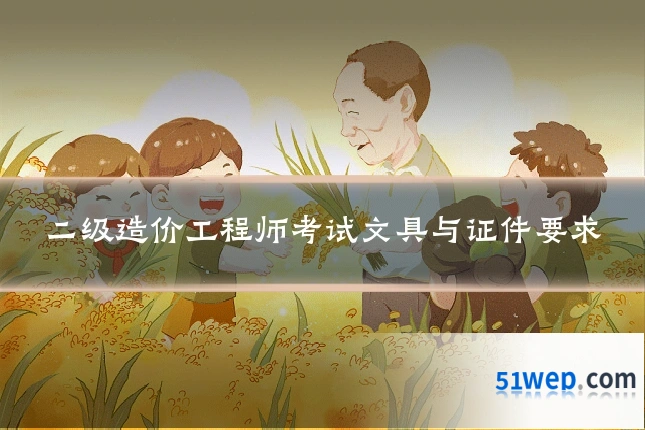 二级造价工程师考试文具与证件要求