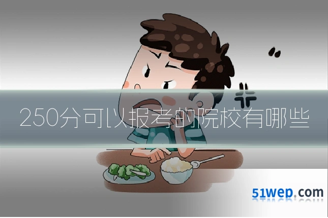250分可以报考的院校有哪些