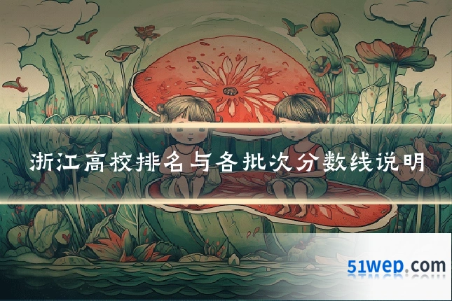 浙江高校排名与各批次分数线说明