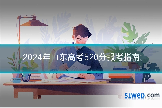 2024年山东高考520分报考指南