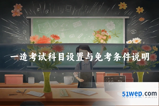 一造考试科目设置与免考条件说明