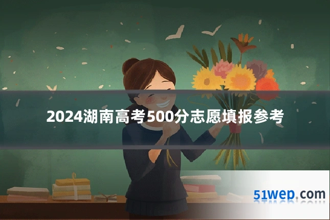 2024湖南高考500分志愿填报参考