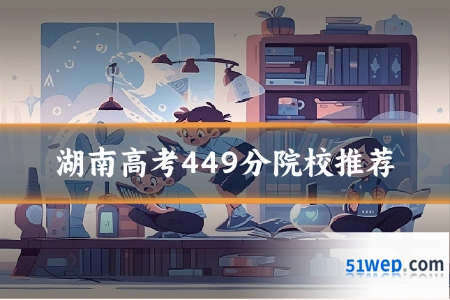 湖南高考449分院校推荐