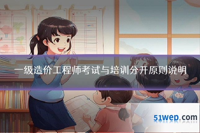一级造价工程师考试与培训分开原则说明