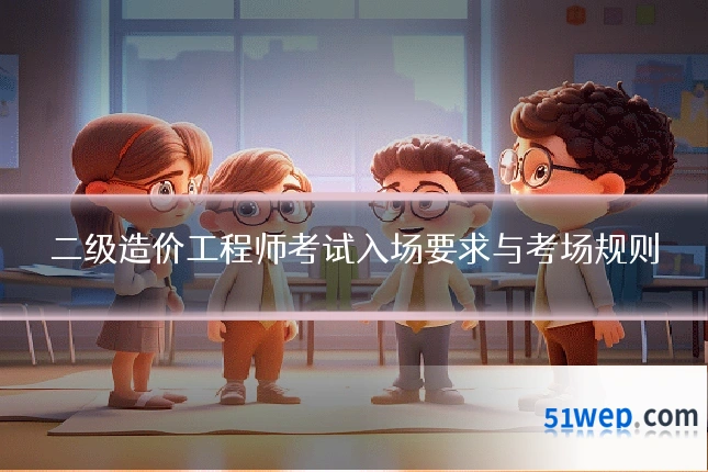 二级造价工程师考试入场要求与考场规则