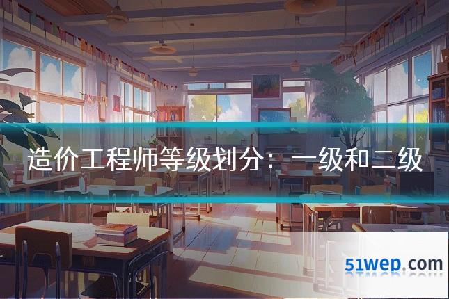 造价工程师等级划分:一级和二级
