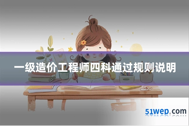 一级造价工程师四科通过规则说明