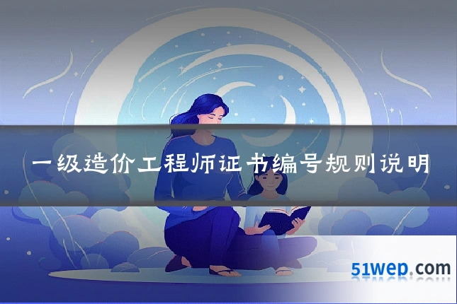 一级造价工程师证书编号规则说明