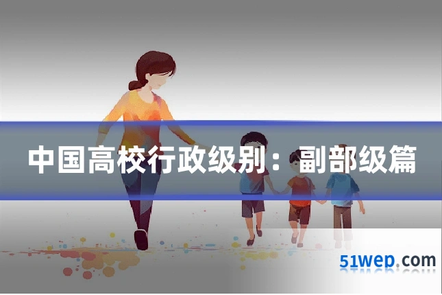 中国高校行政级别:副部级篇