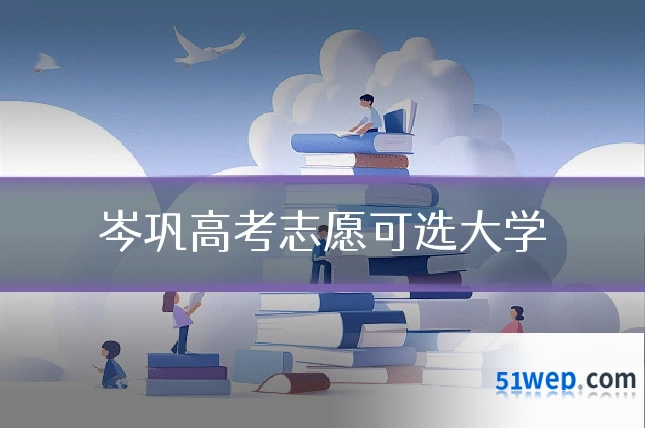 岑巩高考志愿可选大学
