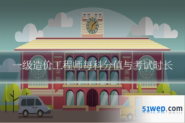 一级造价工程师每科分值与考试时长