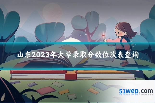 山东2023年大学录取分数位次表查询