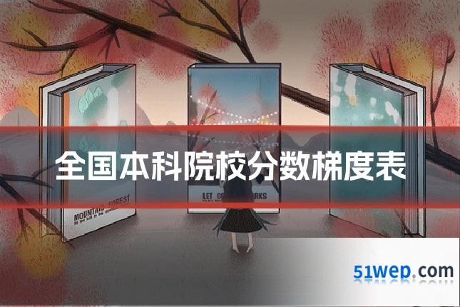 全国本科院校分数梯度表