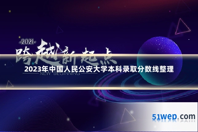2023年中国人民公安大学本科录取分数线整理