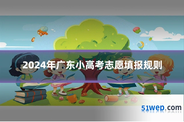 2024年广东小高考志愿填报规则