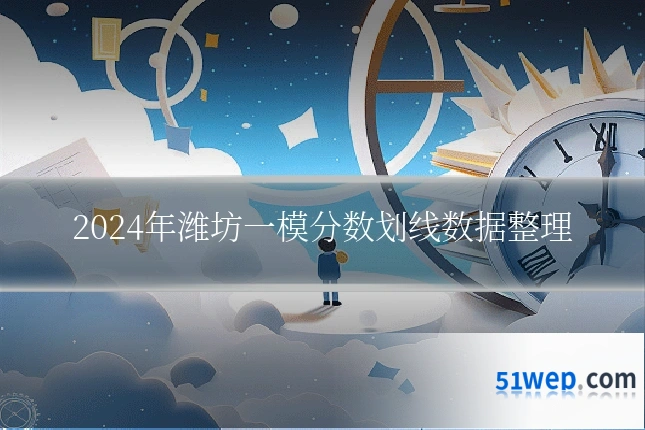 2024年潍坊一模分数划线数据整理