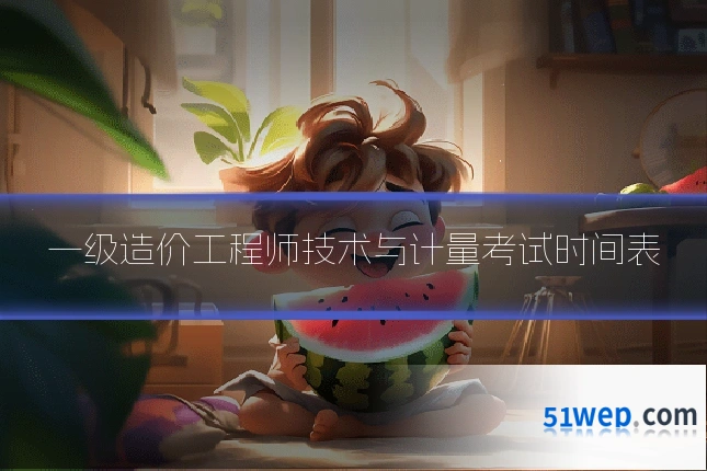 一级造价工程师技术与计量考试时间表