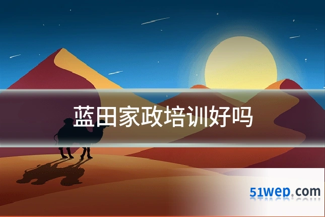 蓝田家政培训好吗