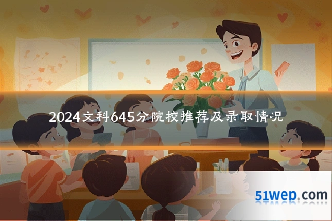 2024文科645分院校推荐及录取情况