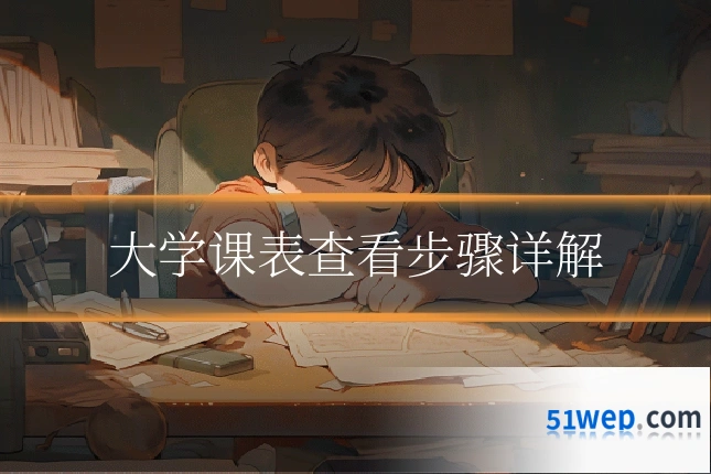 大学课表查看步骤详解