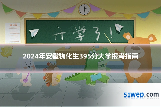 2024年安徽物化生395分大学报考指南