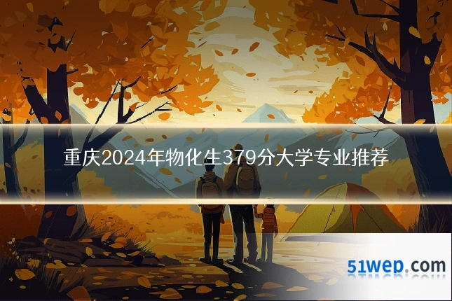 重庆2024年物化生379分大学专业推荐