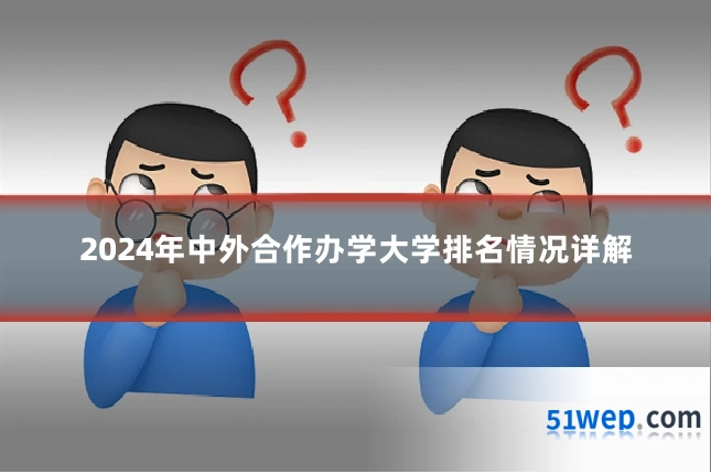 2024年中外合作办学大学排名情况详解