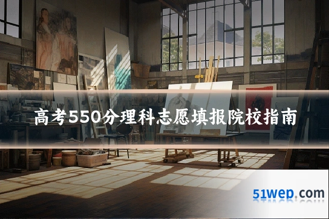 高考550分理科志愿填报院校指南