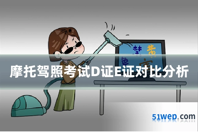 摩托驾照考试D证E证对比分析