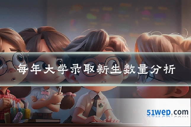 每年大学录取新生数量分析