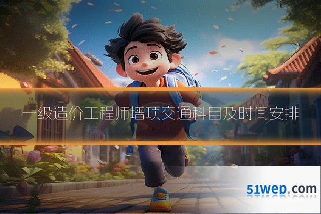 一级造价工程师增项交通科目及时间安排