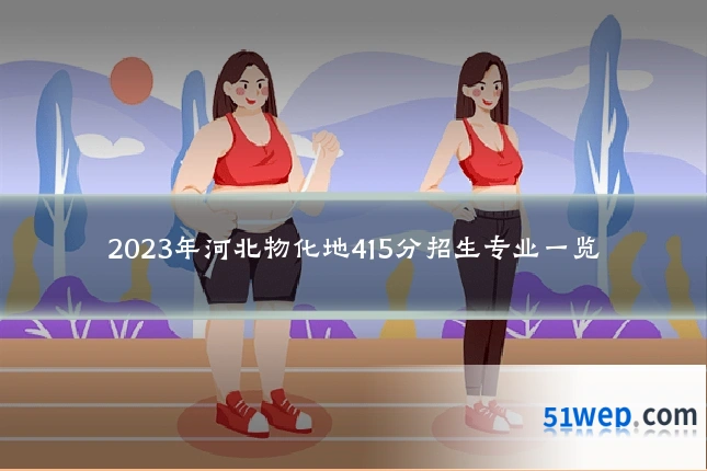 2023年河北物化地415分招生专业一览
