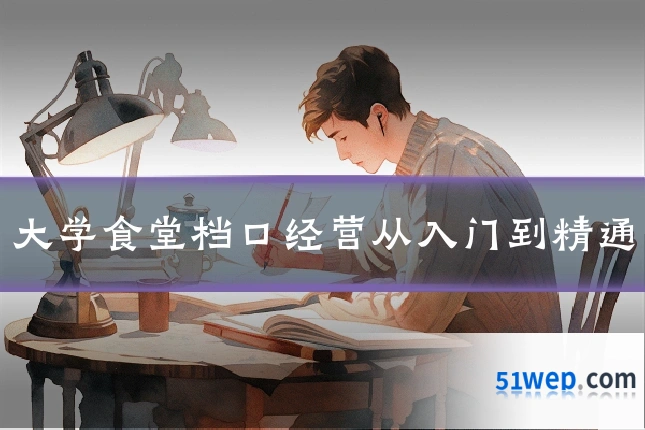 大学食堂档口经营从入门到精通