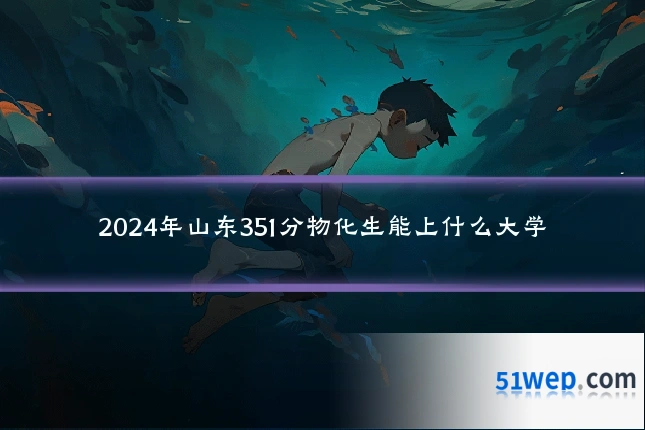 2024年山东351分物化生能上什么大学